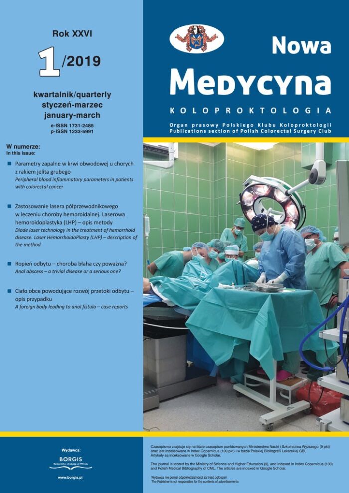 Nowa Medycyna 2019/1 – Koloproktologia