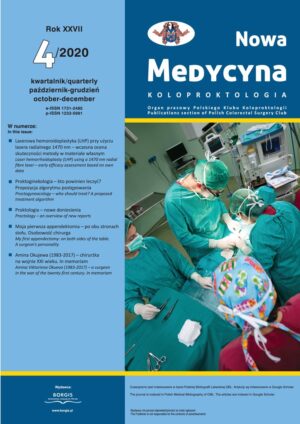 Nowa Medycyna 2020/4 – Koloproktologia